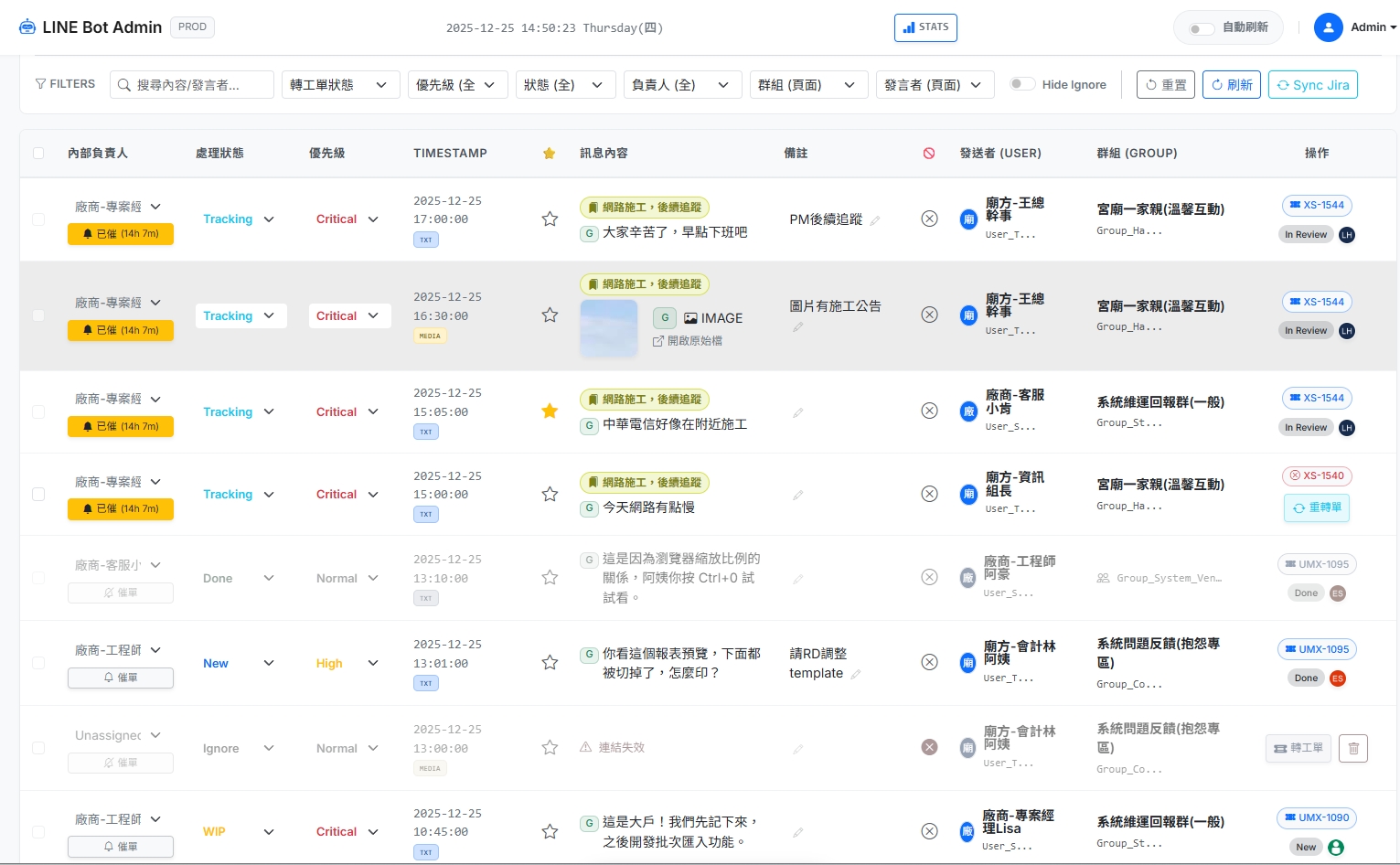 Supabase Storage Dashboard 展示所有自動備份的圖片與影片
