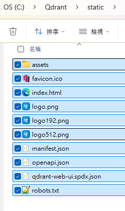 設定 static 資料夾